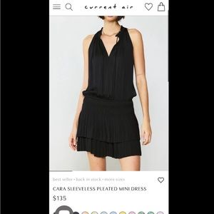 Current Air Pleated Skirt Mini Dress